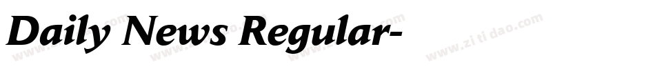 Daily News Regular字体转换
